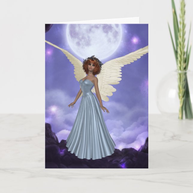 Belle carte de voeux Blue Angel (Devant)