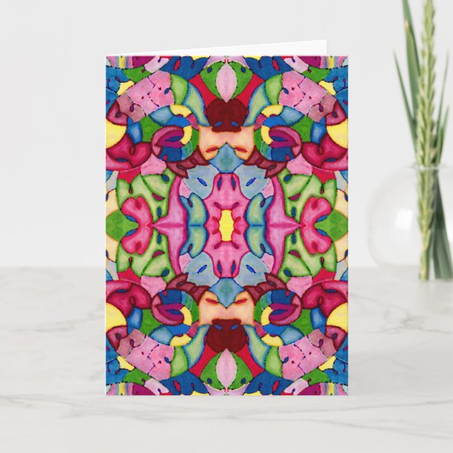 Belle carte de voeux Bouquet (Devant)