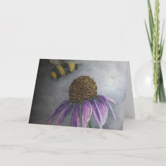 Belle carte de voeux d'abeille Artiste Alison Galv