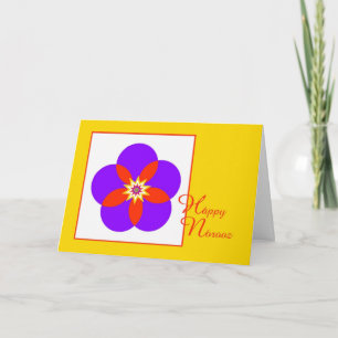 Belle carte de voeux heureuse de Norooz