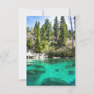 Belle carte de voeux personnalisée Lake Tahoe