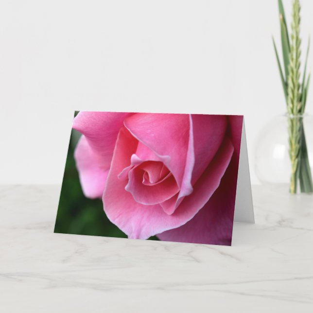 Belle carte de voeux rose (Devant)