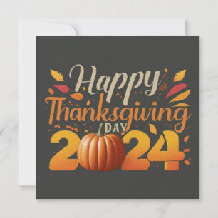 Belle carte de voeux Thanksgiving
