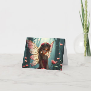 Belle Carte Fée Romantique Delicate