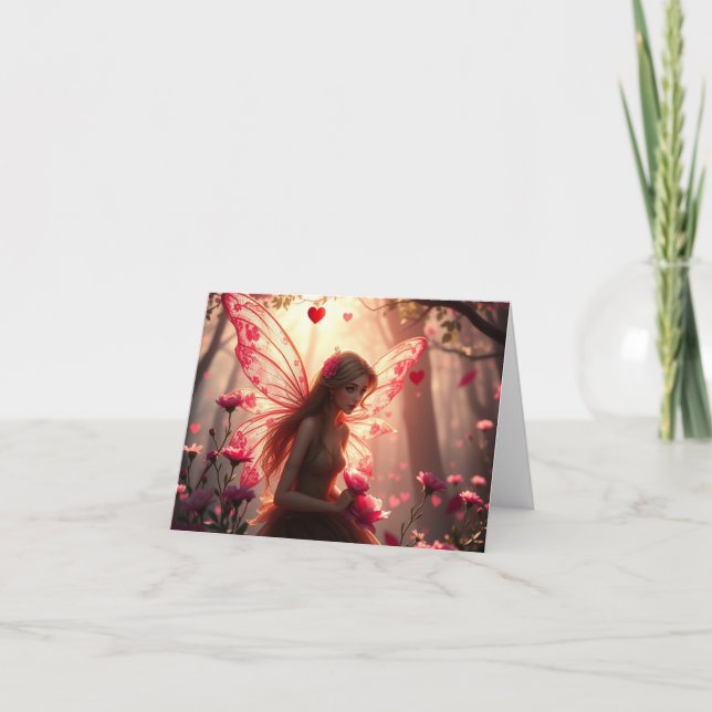 Belle Carte Fée Romantique Delicate (Devant)