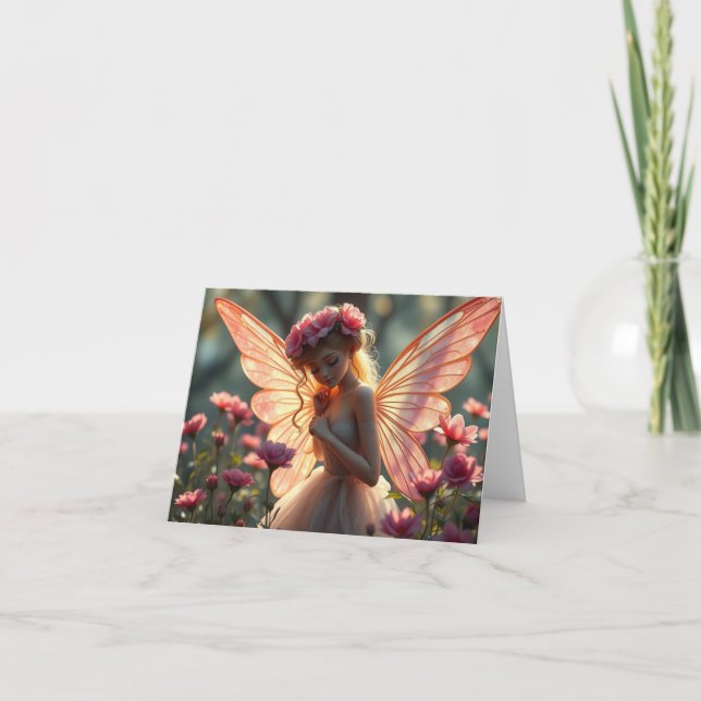 Belle Carte Fée Romantique Delicate (Devant)