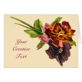 Belle carte Fleurs personnalisable