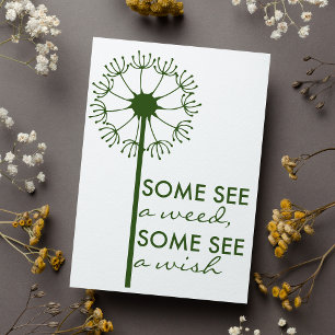 Belle carte Inspirationnelle Dandelion