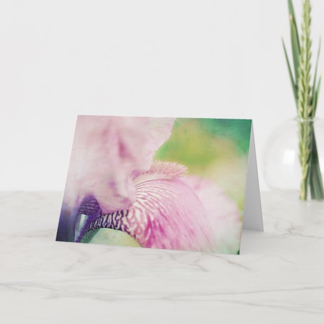 Belle carte Iris Flower Art (Devant)