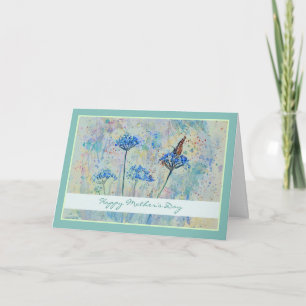 Belle carte mère Fleur de papillon