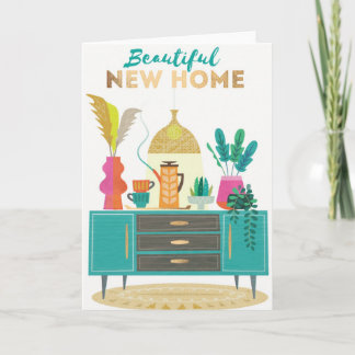Belle carte pliée pour nouvelle maison