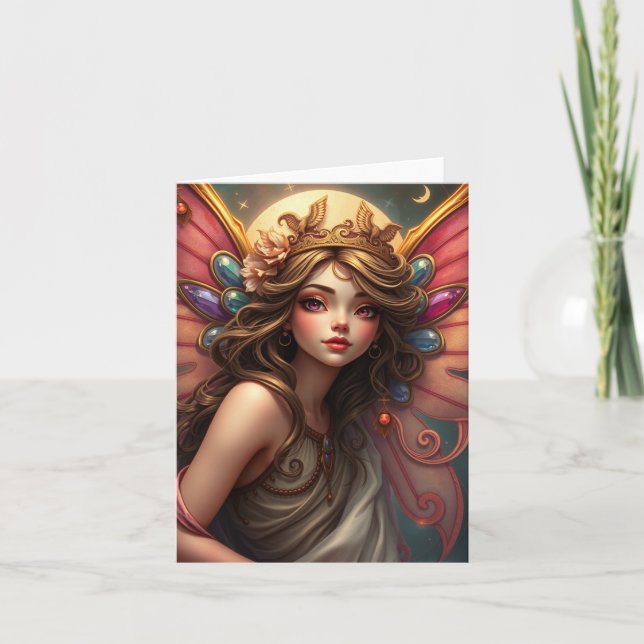Belle carte Portrait Fairy (Devant)