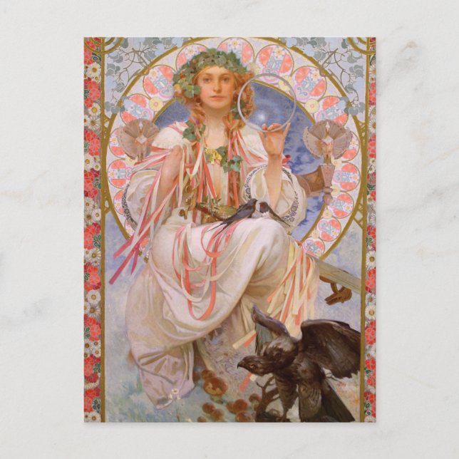 Belle carte postale Art Nouveau (Devant)