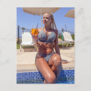 Belle carte postale Bikini Model Photo