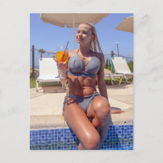 Belle carte postale Bikini Model Photo