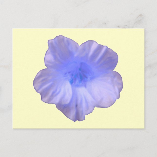 Belle carte postale bleu Nasturtium (Devant)