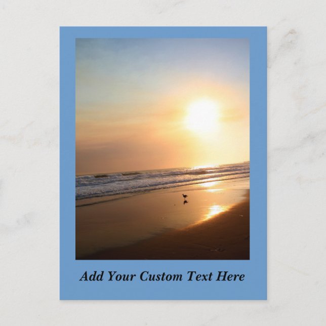 Belle carte postale California Ocean Sunset (Devant)