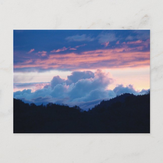 Belle carte postale coucher de soleil (Devant)