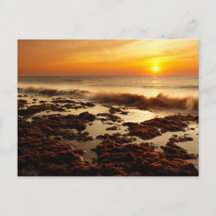 Belle carte postale coucher de soleil
