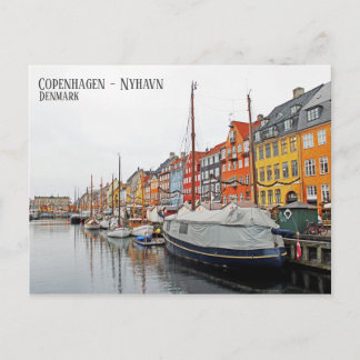 Belle carte postale de Copenhague/Nyhavn/Danemark