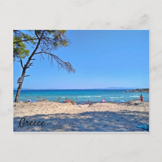 Belle carte postale de mer Grèce