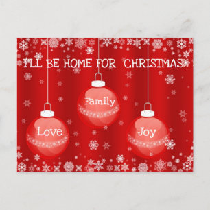 Belle carte postale de Noël Expressions