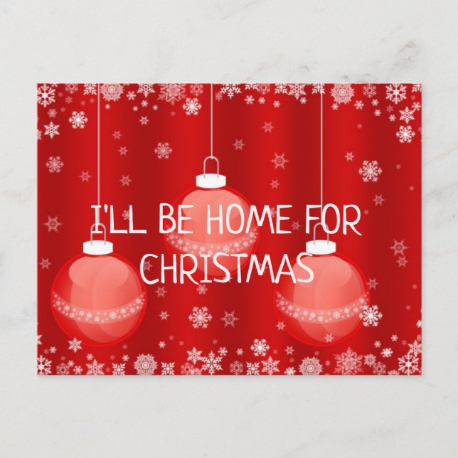 Belle carte postale de Noël Expressions (Devant)