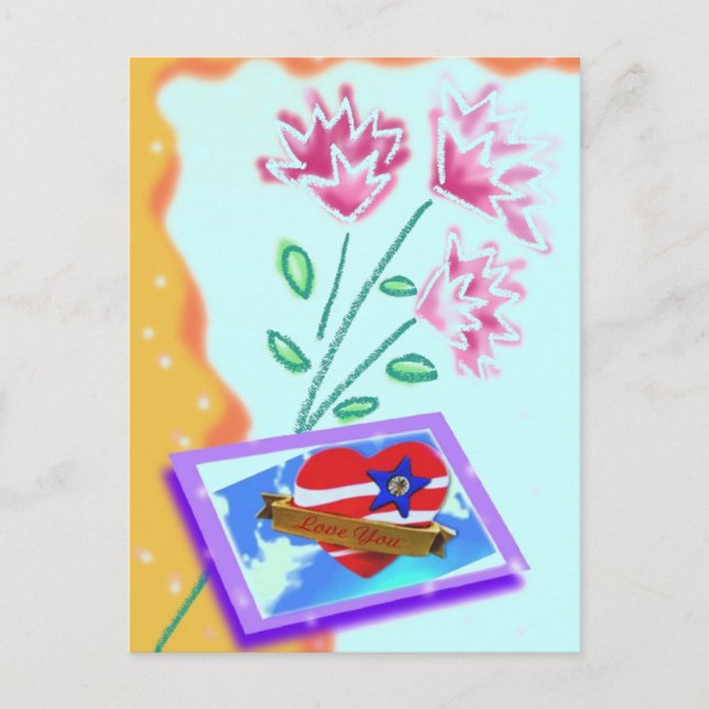 Belle carte postale de Valentine (Devant)