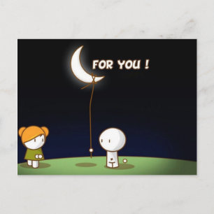 Belle carte postale de Valentine pour vous