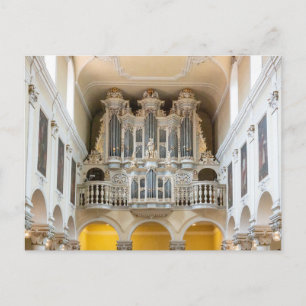 Belle carte postale d'orgue à tuyaux
