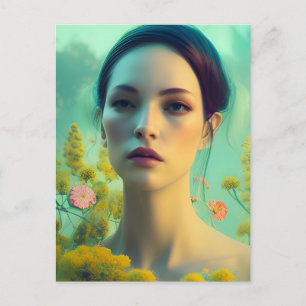 Belle carte postale femme