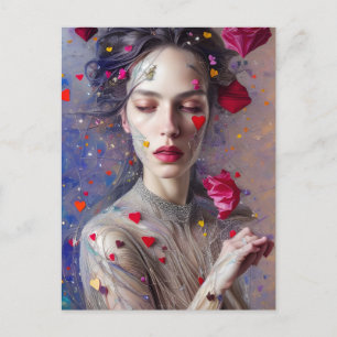 Belle carte postale Goddess Valentine