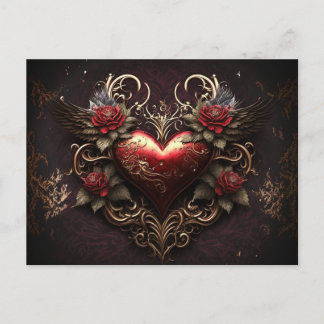Belle carte postale Heart