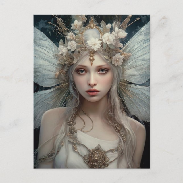Belle carte postale Imaginaire Fairy Fairy Blanc (Devant)