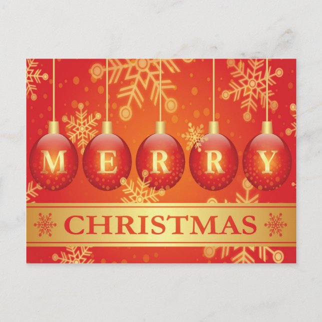 Belle carte postale Joyeux Noël (Devant)