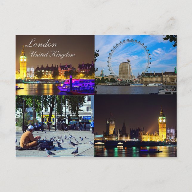 Belle carte postale Londres, UK (Devant)