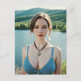 Belle carte postale modèle