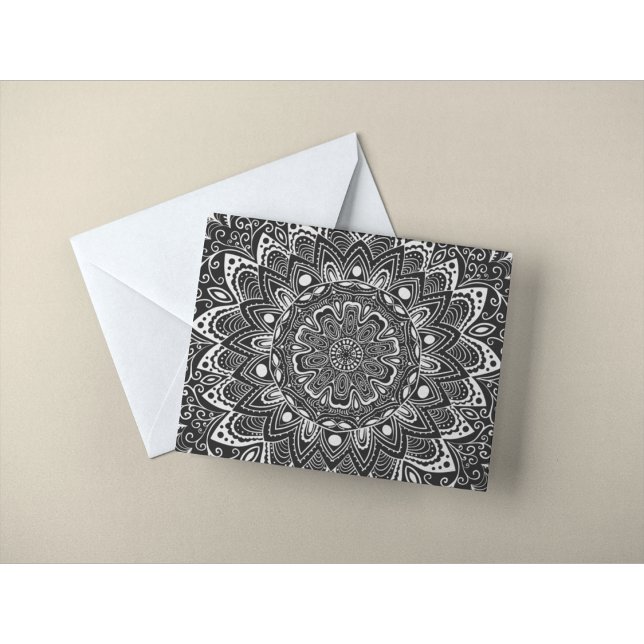 Belle carte postale Motif Mandala (Créateur téléchargé)