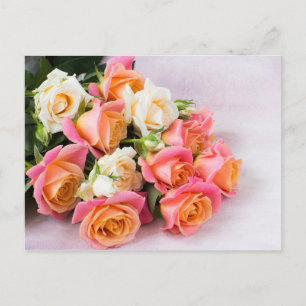 Belle carte postale Rose