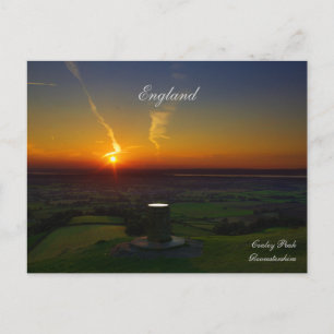 Belle carte postale Sunset d'Angleterre France