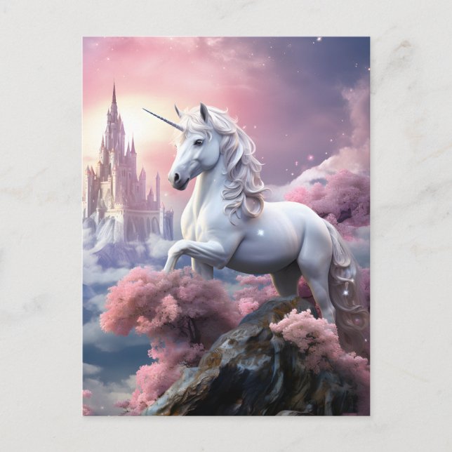 Belle carte postale Unicorn (Devant)
