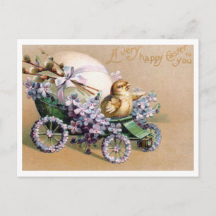 Belle carte postale Vintage de Pâques