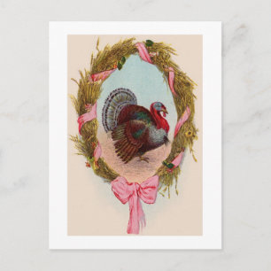 Belle Carte Postale Vintage Thanksgiving
