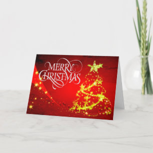 Belle carte rouge de Noël avec des envies chaudes
