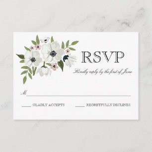 Belle carte RSVP Florale