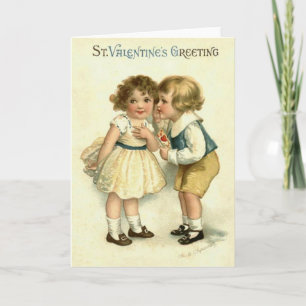 Belle carte victorienne de Saint-Valentin