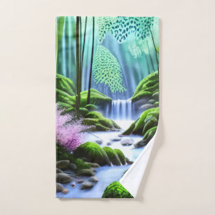 Belle Cascade Forêt Flux Faune Flore