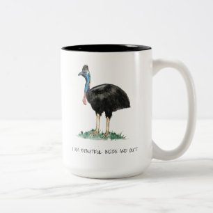 Belle Cassowary Mug à deux tons