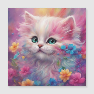 Belle Chat Blanc Fluffy