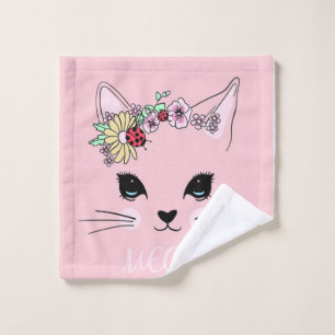 Belle Chat Visage Meow Rose Cute Kitten Drôle Chat